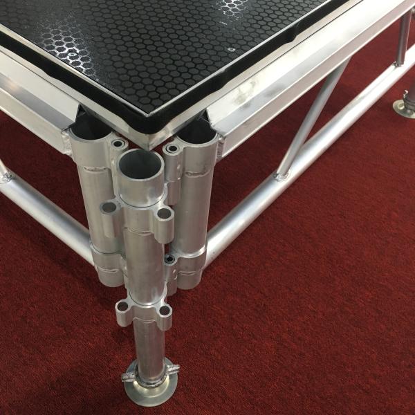 ronda de cristal portátil móvil de la decoración de la etapa 750kg/Sqm para la boda