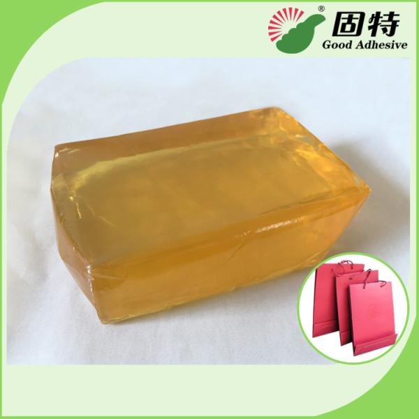 Polyolefin Light And Semi-Transparent Block Solid Hot Melt Adhesive For Making Paper Bag