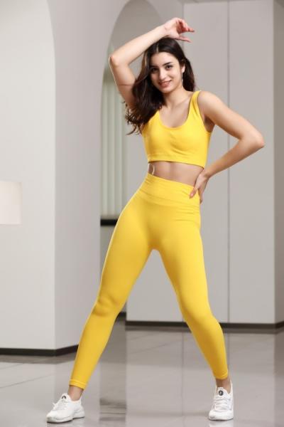 Ladies' 4 Way Stretch Compression Bra and Capri Leggings