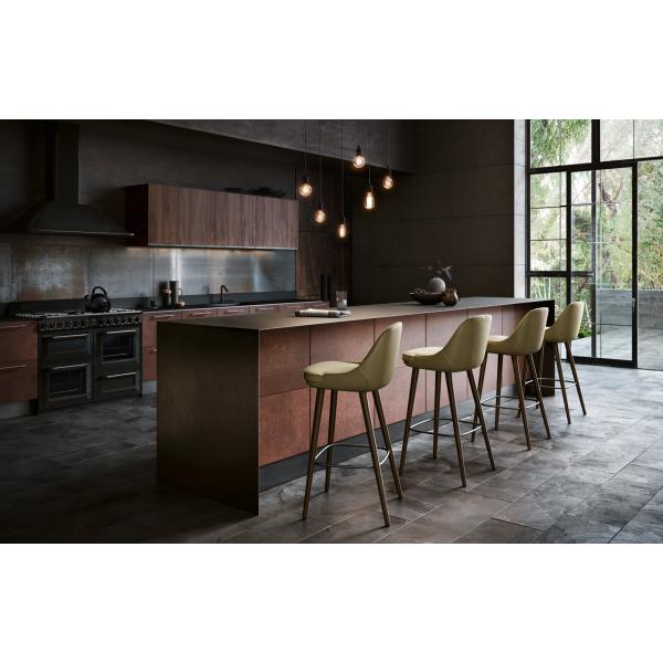 Anti - Ultraviolet Modern Wooden Bar Stool Safety Elegant Bearing 180kg