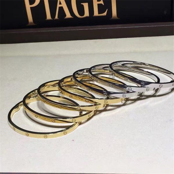 C love bracelet 18k gold  white gold yellow gold rose gold diamond bracelet  Jewelry factory in Shenzhen, China
