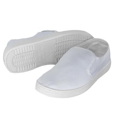 H-3508 Anti Static Dustproof Canvas Shoes Breathable Soft Sole Slip-on for Cleanroom Lab Electronics Pharma Food