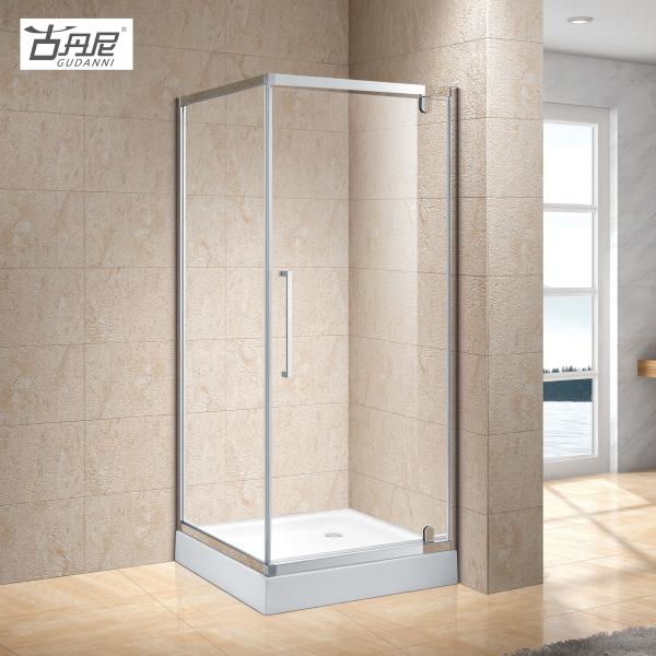GUDANNI Shower Rooms Price Cubicle Enclosure Shower Screen with Two Fixed Panels Two Outward Pivot Door