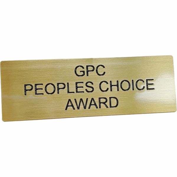 Custom-made Brass Signs Filled With Black Paint Without Adhesive