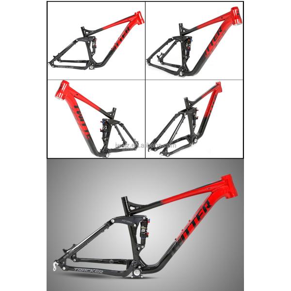 AL7005 Dual Suspension Mountain Bike Frame 120mm Travel for 17 19 Inch Downhill Bikes