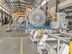 200mm-4000mm Diameter Spiral Pipe Extrusion Line Plastic Sweage Pipe Making