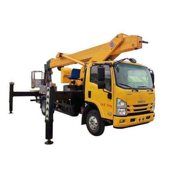 I SUZU 32m Single-row Telescopic Boom Aerial Work Truck  With Small Flying Arm    Lift Operation  Lifting  Truck