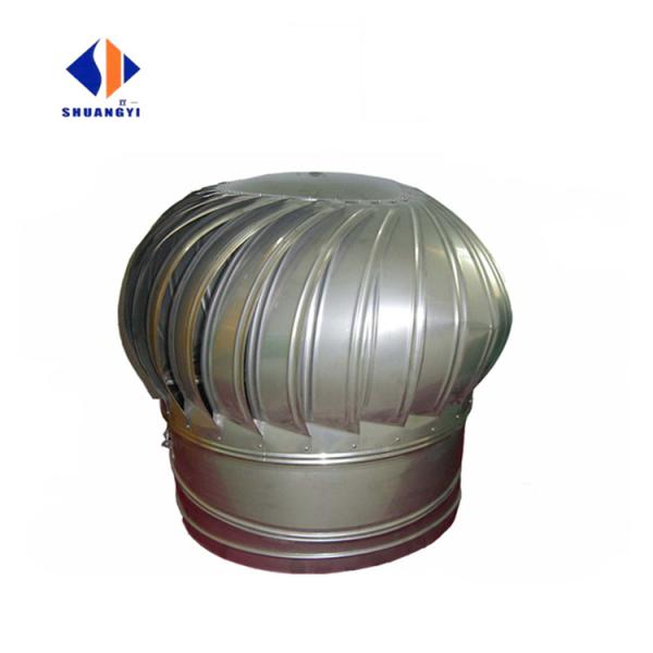 Ventilador de telhado auto-conduzido de prata de aço inoxidável Frp de telhado de plástico Turbina Turbo Fan Made