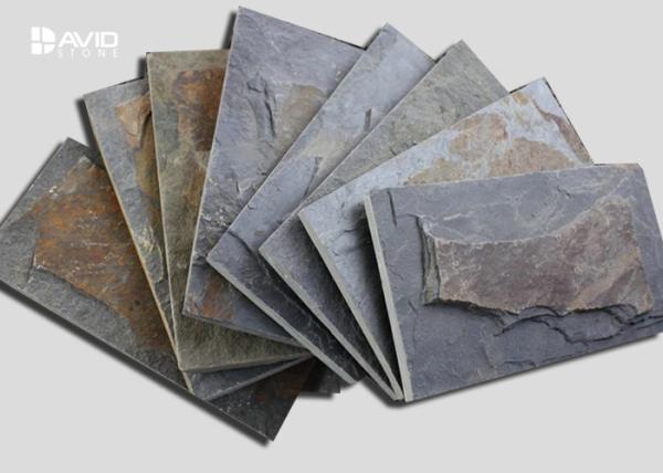 Mushroom Shaped Slate Paving Stones , Slate Floor Tiles Custom Size