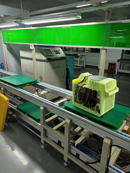 Transporteur d'assemblage automatique complet en acier inoxydable pour la chaîne d'assemblage AC personnalisée