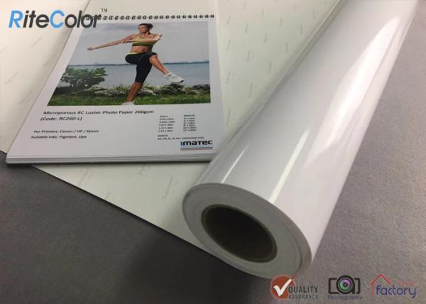 A resina do papel da foto do Inkjet do brilho da pérola do cetim do estúdio revestiu 260gsm 100% impermeável