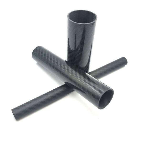 Durable & High Strength Round Shaped Roll Wrapped Carbon Fiber Tube