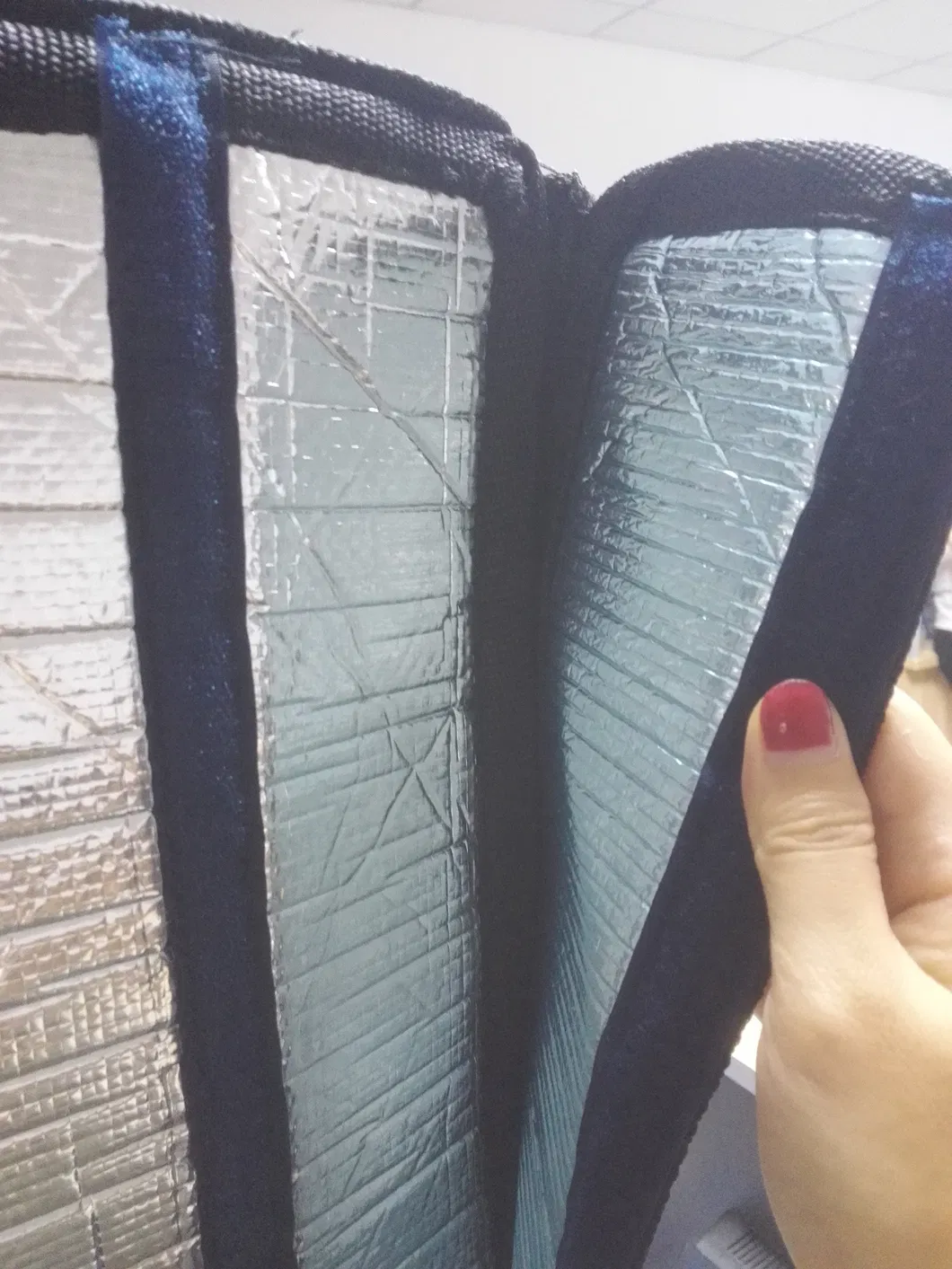 Cold Chain Insulated Pallet Cover EPE Bubble Woven Fabric Foil Pallet Cover