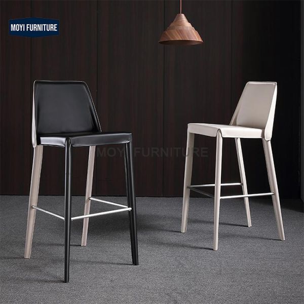 Modern Folded No Leather Barstools Custom Elegant Luxury Design Barstool Suitable for Entertainment Venues