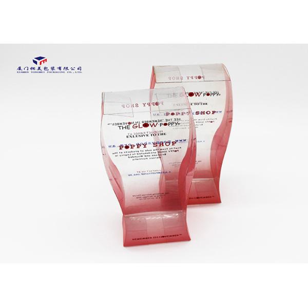 Vase Shape Custom Plastic Box Packaging Pink Color Unique Design For Gifts