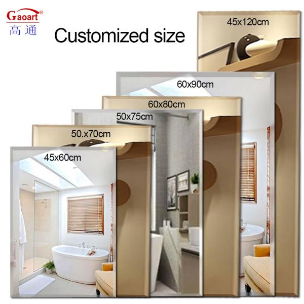 Decoração de parede Corpo inteiro comprimento esférico Espelho de vestimenta para decoração de salão de beleza de corredor