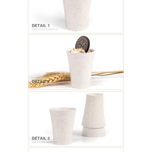 2019 EPK new products wheat PP 70ml biodegradable plastic wine glass