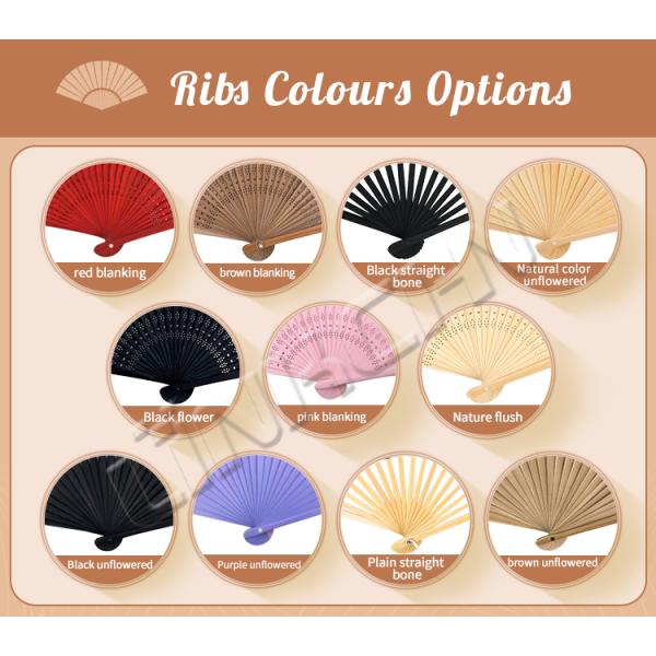 Hand Fans for Wedding Love Style Bamboo Silk Folding Fans Folk Art Pattern Painted Carved Paper Material Decorative Folding Fans