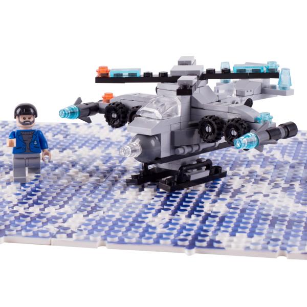 7 in 1 with bricks baseplate compatible legoinglys city construction bricks helicopter car building blocks toys