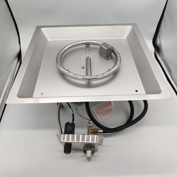 480 mm * 480 mm pré-enferrujado aço inoxidável fogão a gás queimador para área externa