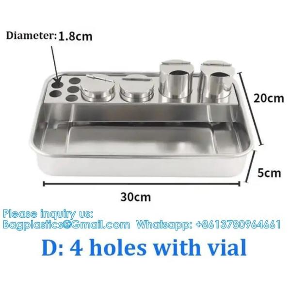 304 Stainless Steel Dental Instruments Tray Surgical Instrument Treatment Plate