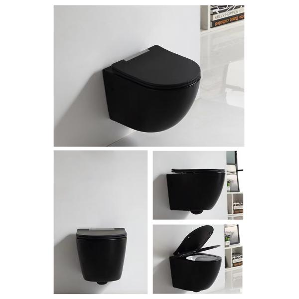 Ceramic Bathroom Sanitary Ware WC Matt Color Modern Wall Hung Toilet