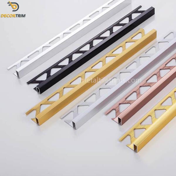 Tile Step Edge Strip Shower Tile Edge Trim Gold / Black / Silver Color