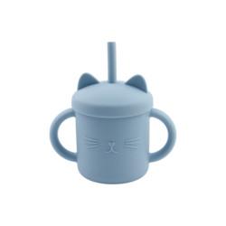 Food Grade Toddler Silicone Cup Eco Friendly Cat Kitten Animal Style