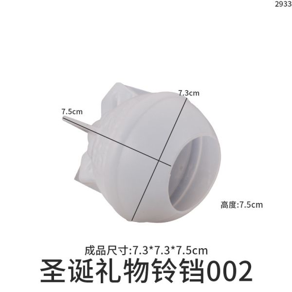DIY Christmas Candle Dropping Glue Grinding Gypsum 3D Elk Socks Christmas Fruit Ornament Silicone Mold