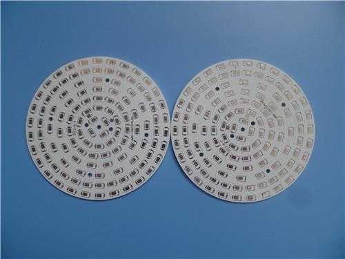 Single Sided Aluminum PCB 1.6mm With Hot Air Soldering and white soldermask
