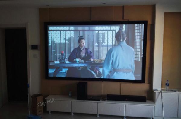High Definition 80Inch Flat Frame Screen 3D Projector View Wall Mount Screens 16:9 Ratio