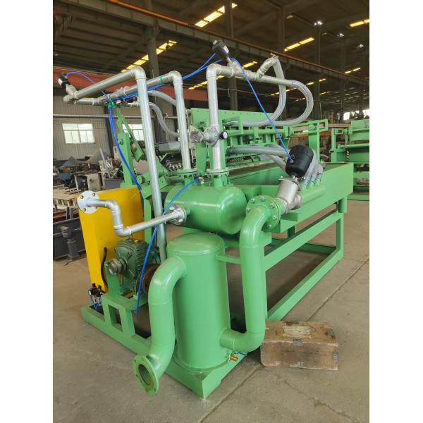 1000 piezas/h Máquina pequeña semiautomática de bandejas de huevos de papel reciclado Máquina de moldeo de pulpa Estructura simple Rodamiento Motor Engranaje
