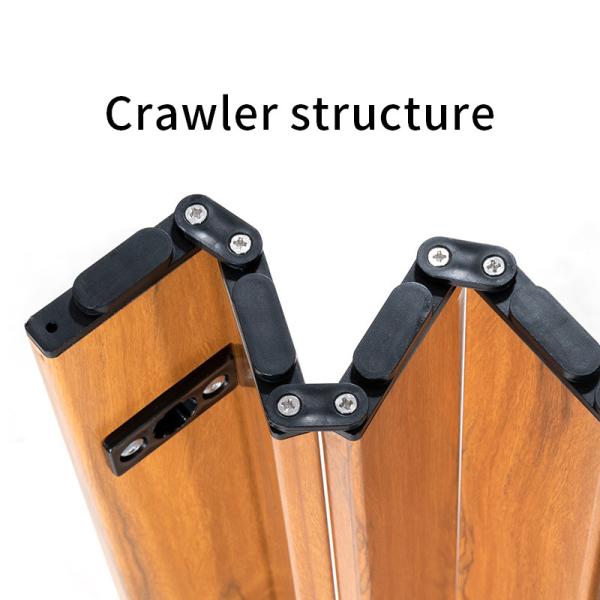Aluminum Folding Camping Table 60x60cm 3.9kg Wood Grain