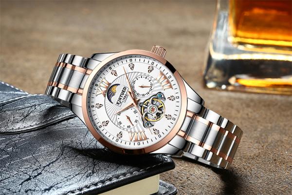 KINYUED New Arrival Men Watches Luxury Automatic Brand Boy Watch Mechanical Skeleton Watch