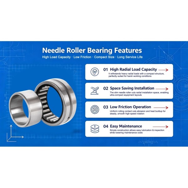 China Bearing Needle Roller Bearing HK12*17*12 Precision Instrument Needle Bearing
