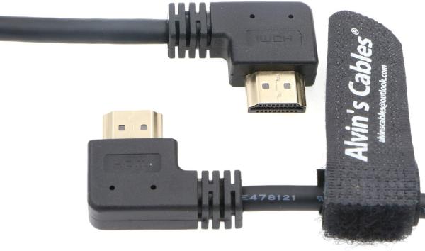 Right Angle HDMI 30cm Z Cam E2 L Shape 4K 60P HDMI Cable for Atomos Shinobi Ninja V Monitor Portkeys BM5