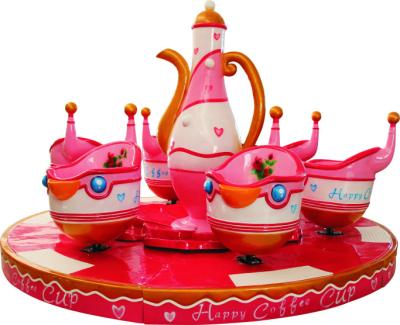 2.5 M Height Coffee Cup Ride , 6 Seats Tea Cup Ride Long Life Span