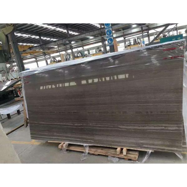 Wooden Grain Brown Marble Stone Slab Tile Brown Color Natural Marble Plate