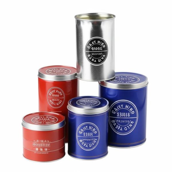 Customized Logo Metal Tin Cans in Various Sizes for Your Custom Requirements