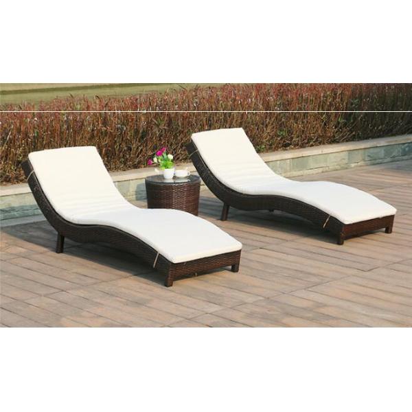 Leisure Aluminium PE Rattan Chaise Lounge chairs Outdoor Garden patio beach chair