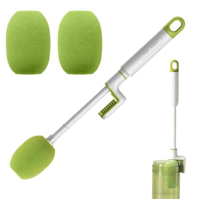 Escovinha de limpeza de garrafas de silicone versátil 360 graus Copo de vidro de lavagem Kitchen Kitchen Tool Set