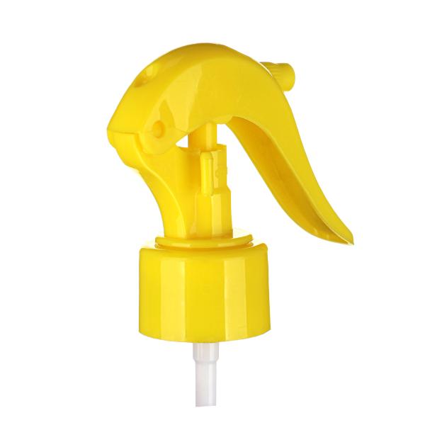 Pulvérisateur en plastique PP jaune de luxe 28/410 Mini pulvérisateur à gâchette