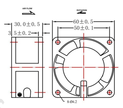 110V 50HZ 300RPM Equipment Cooling Fans , waterproof and dustproof AC Axial flow fan