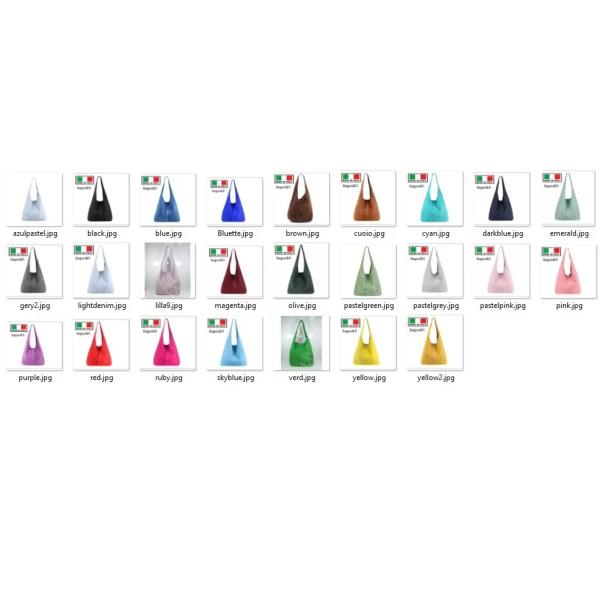 Genuine Suede Leather Shoulder Handbags Italian Leather for Superior Craftsmanship