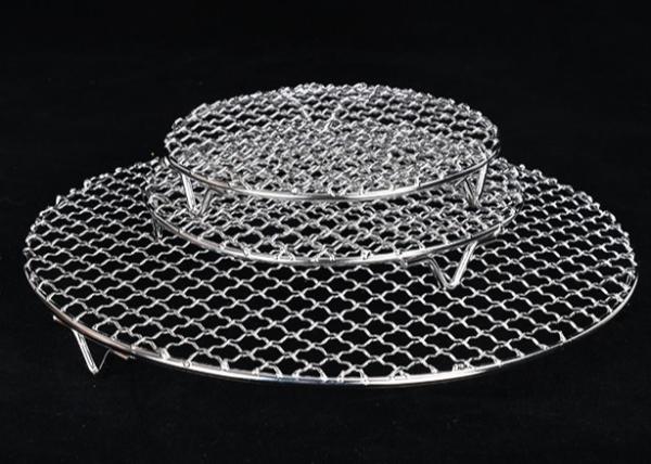 Stainless Steel 304 BBQ Grill Wire Mesh 450x600mm Food Grade