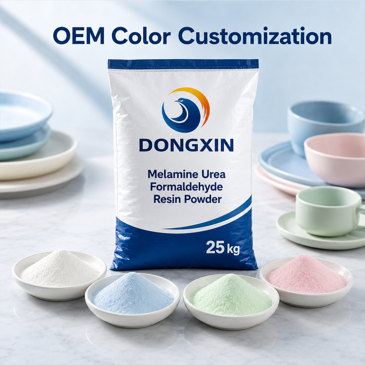 First Grade UF Resin Powder , Non Toxic A1 Melamine Powder Eco Friendly