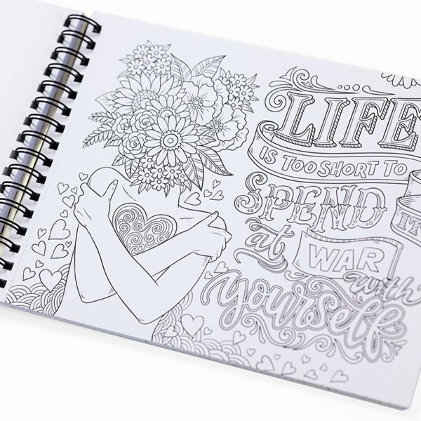 Fade Resistant Coloring Book Printing Non Toxic Coloring Drawing Book Eco Friendly