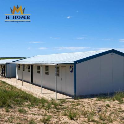 Residencial modular da casa pré-fabricada com banheiro e cozinha