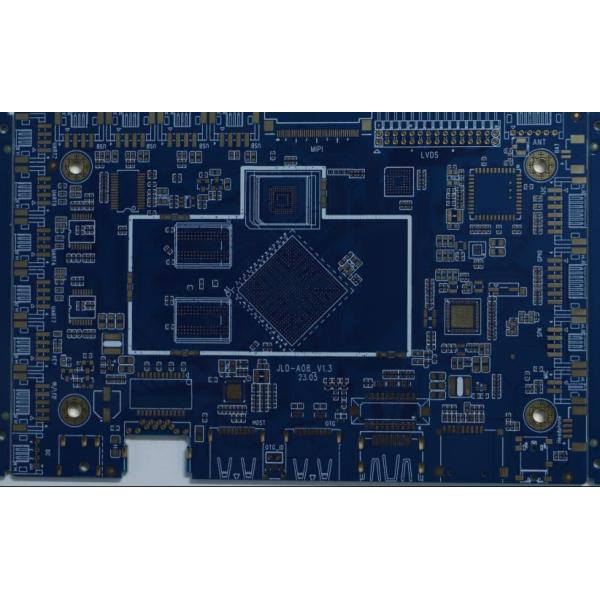 Blue Oil Medical PCB Printed Circuit Board With Gold Immersion Surface Customzied