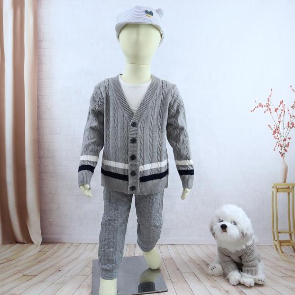 In Stock 90-150 Size Old Fall Winter Kids Toddler Cardigans Baby Boys Buttons Knit Coat Toddler Sweaters